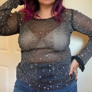 Sheer Star Top